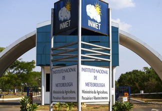 Fachada do instituto nacional de meteorologia (INMET), em Brasília.