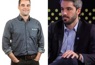 Imagem dividida. Na direita está uma foto de Guilherme Foresti Caldeira e na esquerda de Nicolás Loria.