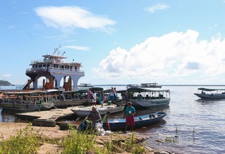 Navegação é atingida pela seca recorde no Amazonas Foto: Arquivo/Marcelo Camargo/Agência Brasil