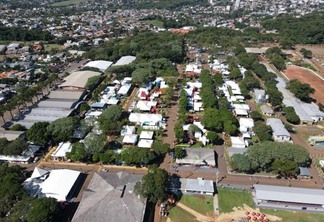 Foto aérea do Parque de Exposições Alfredo Leandro Carlson.