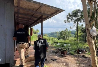 Operação Ministério do Trabalho e Emprego (MTE), com acompanhamento do Ministério Público do Trabalho (MPT-RS) em partição da Polícia Federal contra o trabalho escravo realizada em São Marcos. Operação Ministério do Trabalho e Emprego (MTE), com acompanhamento do Ministério Público do Trabalho (MPT-RS) em partição da Polícia Federal contra o trabalho escravo realizada em São Marcos.