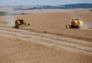 Colheita da soja. Colheita da soja.