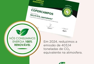 Foto do certificado da Copercampos. Foto do certificado da Copercampos.