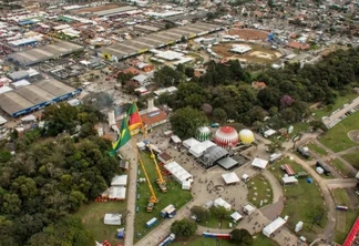 Foto de drone da Expointer. Foto de drone da Expointer.