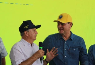 Dilvo Grolli e o ministro da Agricultura, Carlos Fávaro