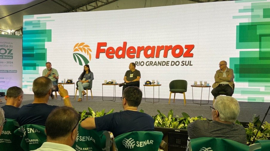 Coletiva de imprensa Colheita do arroz Coletiva de imprensa Colheita do arroz