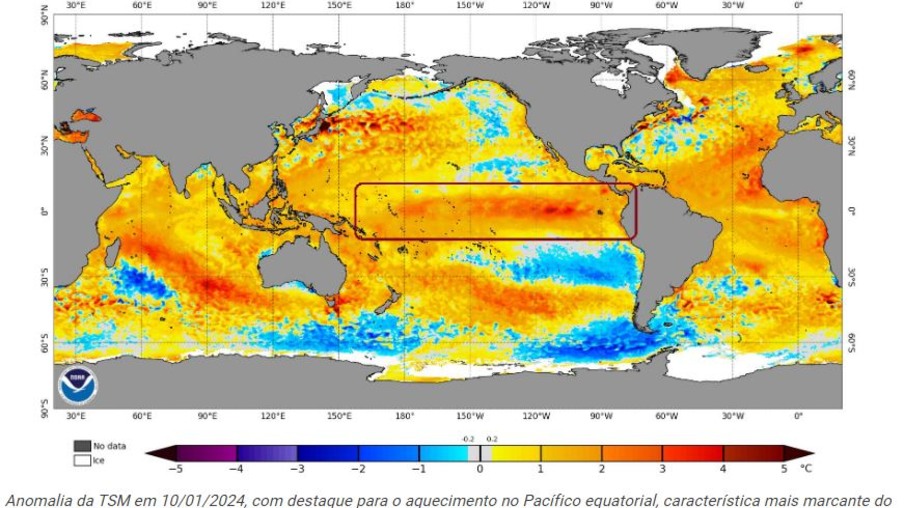 Perspectivas do El Ninõ para o ano de 2024 Perspectivas do El Ninõ para o ano de 2024
