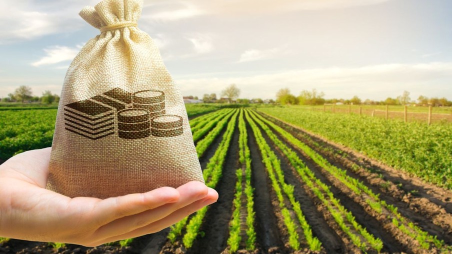 Sacola com moedas Sacola com moedas