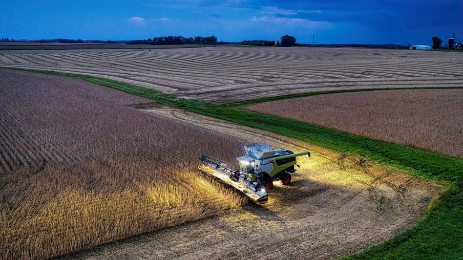 Colheita da soja Colheita da soja