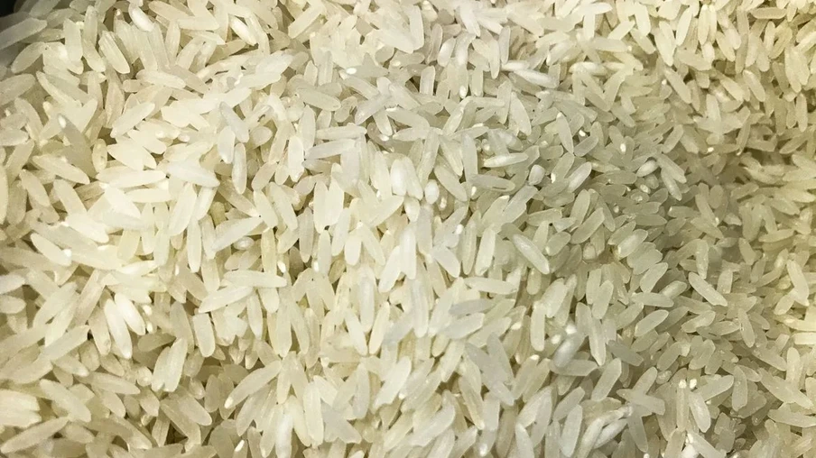 Foto de grãos de arroz. Foto de grãos de arroz.