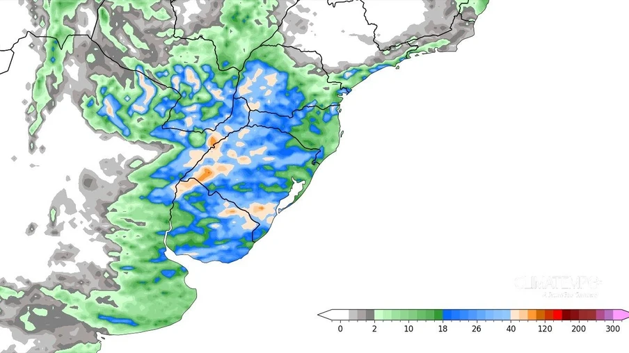 Acumulado de chuva entre 30/09 e 04/10 | Mapa: Climatempo Acumulado de chuva entre 30/09 e 04/10 | Mapa: Climatempo