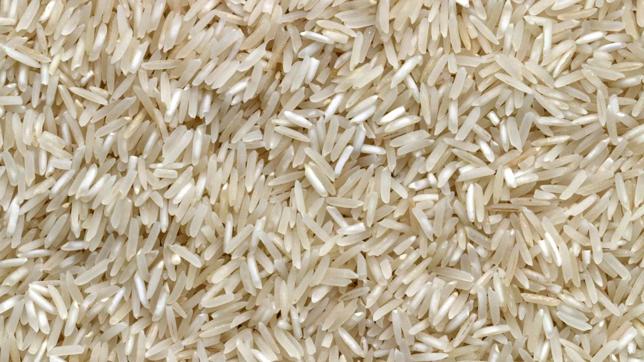Foto de grãos de arroz. Foto de grãos de arroz.