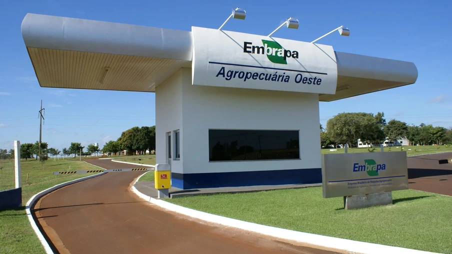 Foto da Portaria da Embrapa Agropecuária Oeste. Foto da Portaria da Embrapa Agropecuária Oeste.