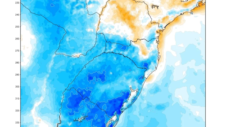 Massa de ar frio trouxe temperatura abaixo da média na maior parte do Sul do Brasil na madrugada desta sexta-feira | Foto: Metsuul/Divulgação Massa de ar frio trouxe temperatura abaixo da média na maior parte do Sul do Brasil na madrugada desta sexta-feira | Foto: Metsuul/Divulgação